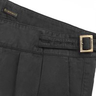 Black cotton manny trousers Alternative Image
