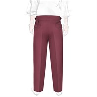 Cotton wine manny trousers Alternative Image
