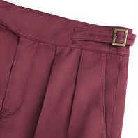 Cotton wine manny trousers Alternative Image