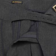 Limited edition dark gray hopsack manny trousers Alternative Image