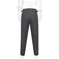 Limited edition charcoal wool and cashmere manny trousers Alternative Image