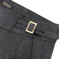 Limited edition charcoal wool and cashmere manny trousers Alternative Image