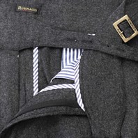 Limited edition charcoal wool and cashmere manny trousers Alternative Image