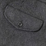 Limited edition charcoal wool and cashmere manny trousers Alternative Image