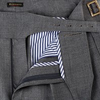 Gray hopsack manny trousers Alternative Image