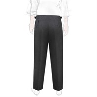 Dark gray hopsack manny trousers Alternative Image
