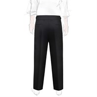 Black tasmanian wool manny tuxedo trousers Alternative Image