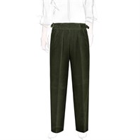 Green corduroy manny trousers Alternative Image
