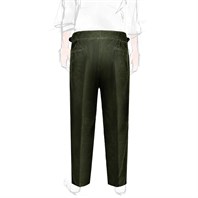 Green corduroy manny trousers Alternative Image