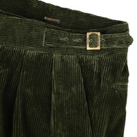 Green corduroy manny trousers Alternative Image