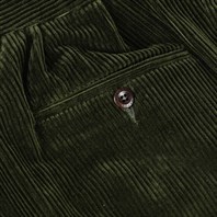 Green corduroy manny trousers Alternative Image