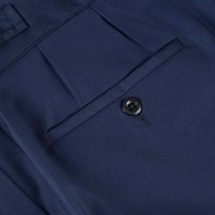Manny trousers in plain tasmania wool blue Alternative Image