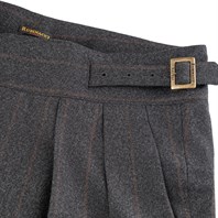Manny Trousers in grey pinstripe wool Alternative Image