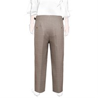 Manny Trousers in beige prince of Wales wool Alternative Image