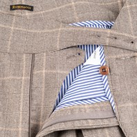 Manny Trousers in beige prince of Wales wool Alternative Image