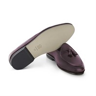 Marphy leather bordeaux with tassels Alternative Image