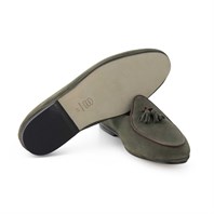 Marphy in moss suede Alternative Image