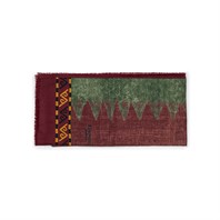 Minorca scarf in burgundy cashmere Alternative Image