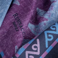 Minorca scarf in jeans cashmere Alternative Image