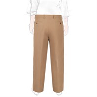 Pantaloni modello Ciro in misto lino beige Immagine alternativa