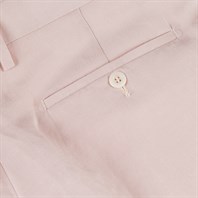 Pantaloni modello Ciro in misto lino rosa Immagine alternativa