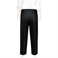 Ciro trousers in black wool Alternative Image