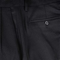 Ciro trousers in black wool Alternative Image