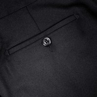 Ciro trousers in black wool Alternative Image