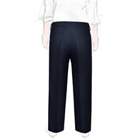 Ciro trousers in blue wool Alternative Image