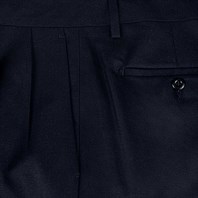 Ciro trousers in blue wool Alternative Image