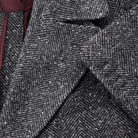 Ulster coat in anthracite herringbone Alternative Image