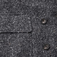 Ulster coat in anthracite herringbone Alternative Image
