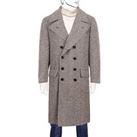 Ulster coat in brown herringbone Alternative Image
