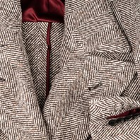 Ulster coat in brown herringbone Alternative Image