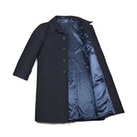 Blue skyfall wool raglan coat Alternative Image