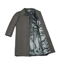 Green skyfall wool raglan coat Alternative Image