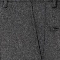 Dark grey flannel trousers Alternative Image