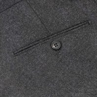 Dark grey flannel trousers Alternative Image