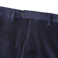 Night blue corduroy trousers Alternative Image