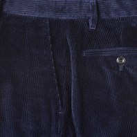 Night blue corduroy trousers Alternative Image