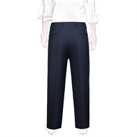 Blue Tasmania trousers with 2 pleats Alternative Image