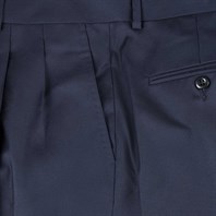 Blue Tasmania trousers with 2 pleats Alternative Image