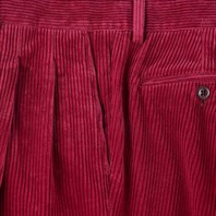 Cherry 2 pleated corduroy trousers Alternative Image