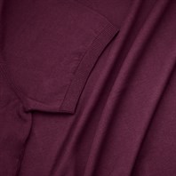 Polo manica corta in maglia vino Immagine alternativa