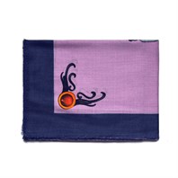 Pulcinella scarf in lilac cashmere Alternative Image