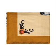 Pulcinella scarf in camel cashmere Alternative Image
