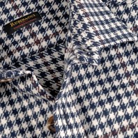 Vintage Archive wool safari jacket in blu pied de poule Alternative Image