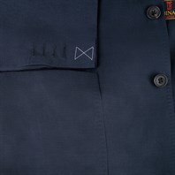 Blue linen blend single-breasted Jacket Alternative Image
