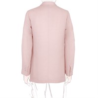 Pink linen blend single-breasted Jacket Alternative Image