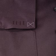 Single-breasted jacket with burgundy cashmere scarf lining Alternative Image